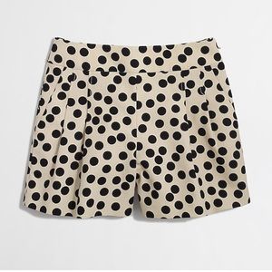 J. Crew Factory Black Polka Dot Tan Shorts💕
